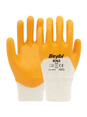 BEYBİ KN2 NİTRİL KAPLI PAMUK ELDİVEN NO:10