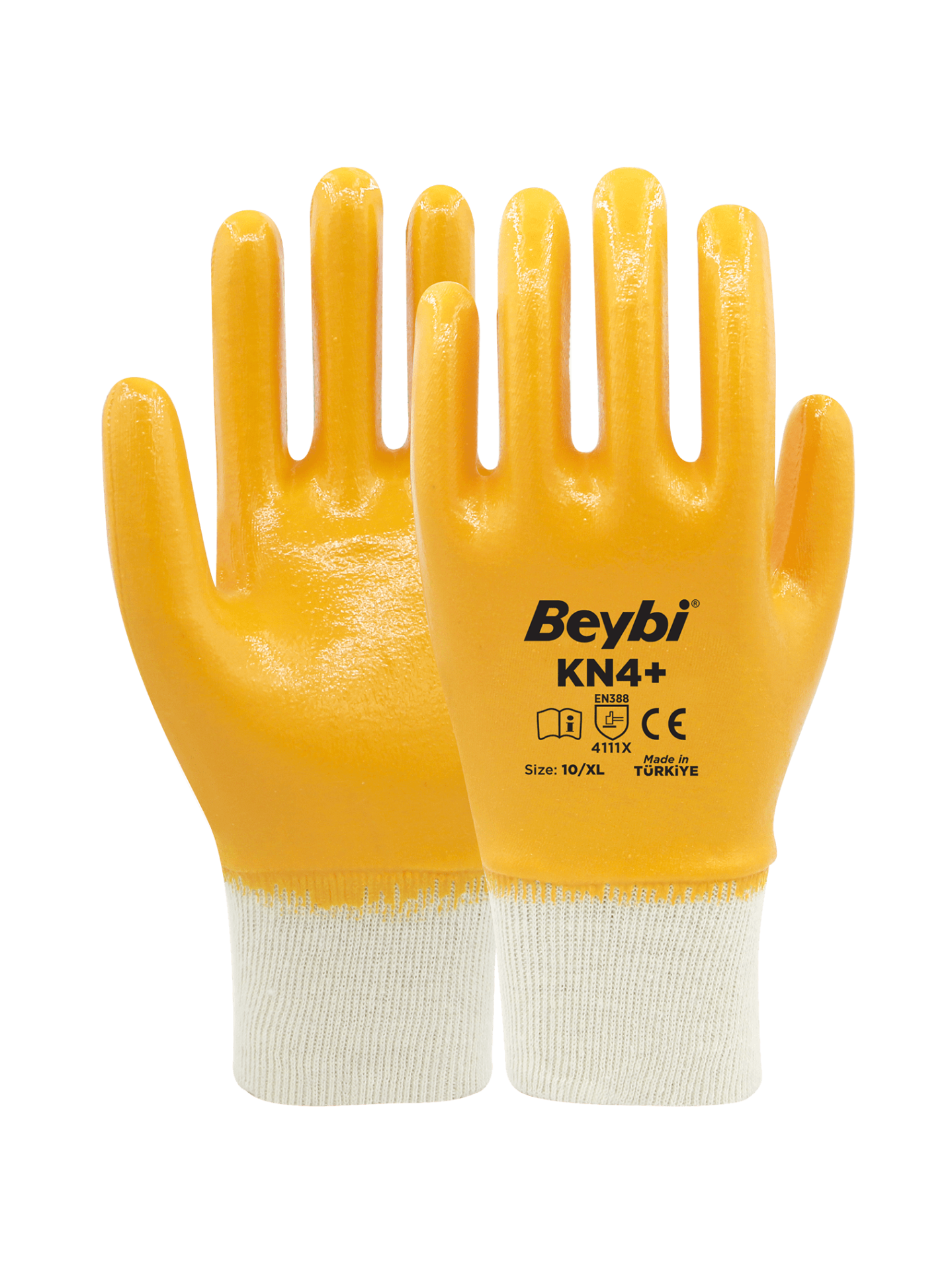 KN4+ NİTRİL KAPLI PAMUK ELDİVEN NO:10