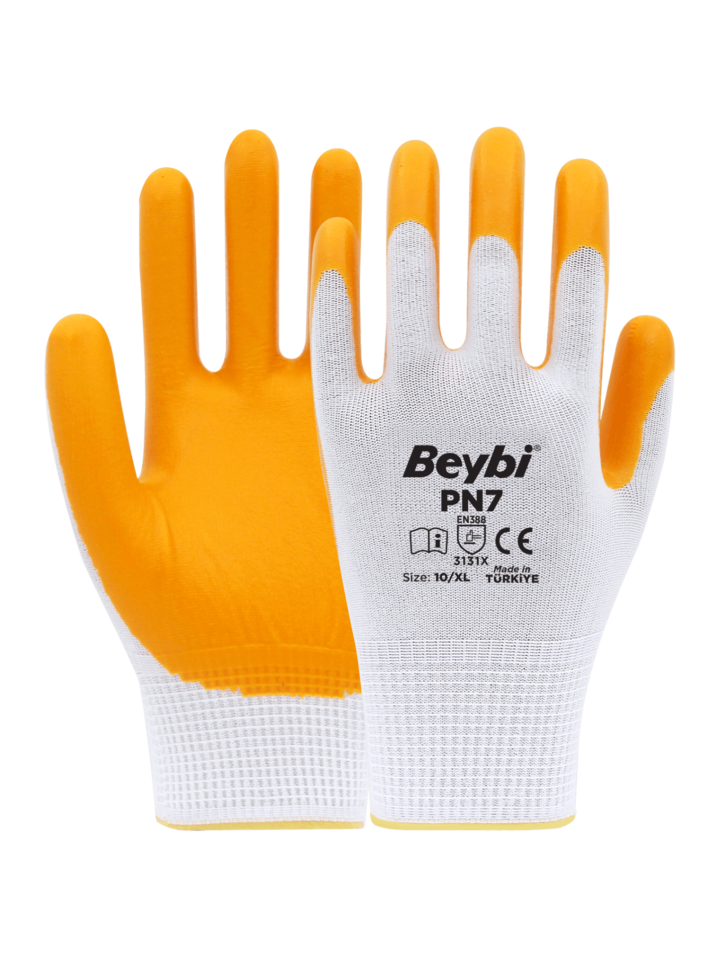 BEYBİ PN7 NİTRİL KAPLI POLYESTER ELDİVEN NO:9
