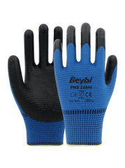 BEYBİ PN5 ZEBRA NİTRİL KAPLI POLYESTER ELDİVEN NO:10
