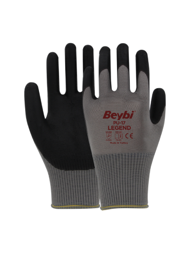 BEYBİ PU17 LEGEND POLİÜRETAN KAPLI POLYESTER ÖRME ELDİVEN NO:10