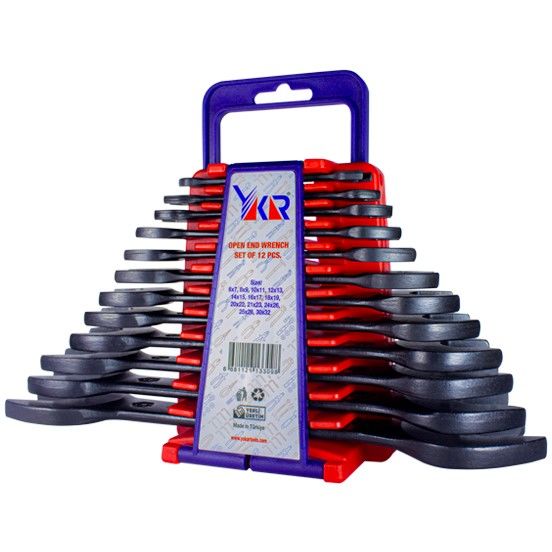 YAKAR İKİ AĞIZLI KISA BOY ANAHTAR SETİ 12'Lİ