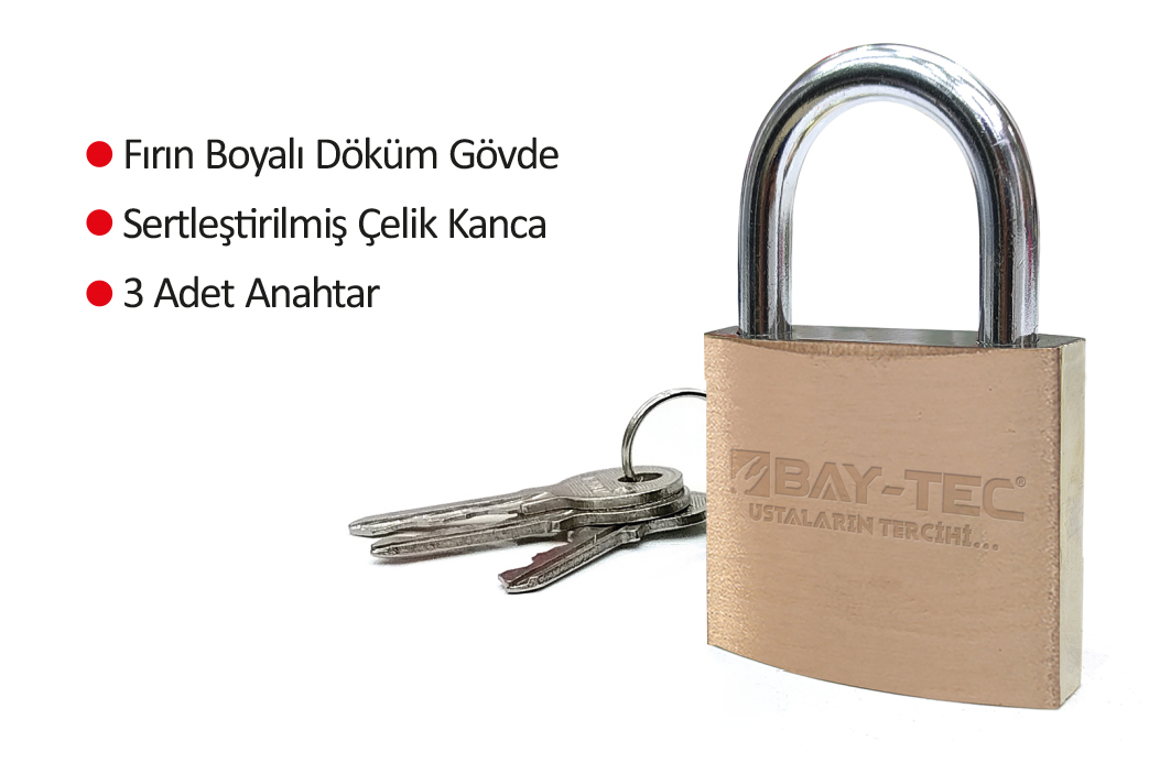 38 MM ASMA KİLİT SARI