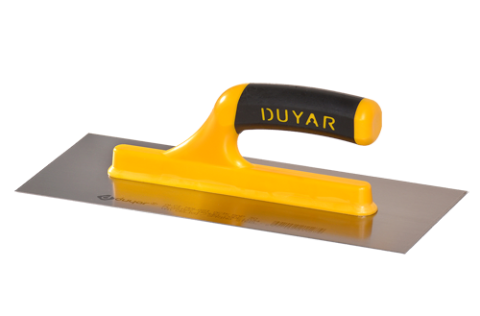 35 CM PASLANMAZ ÇELİK ALÇI MALASI DUYAR AÇIK PLASTİK SAP