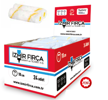İZMİR FIRÇA YEDEK 10 CM PARMAK BOYA RULOSU TEKLİ POŞETLİ