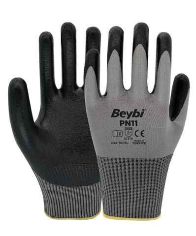 BEYBİ PN11 NİTRİL KAPLI POLYESTER ELDİVEN NO:10