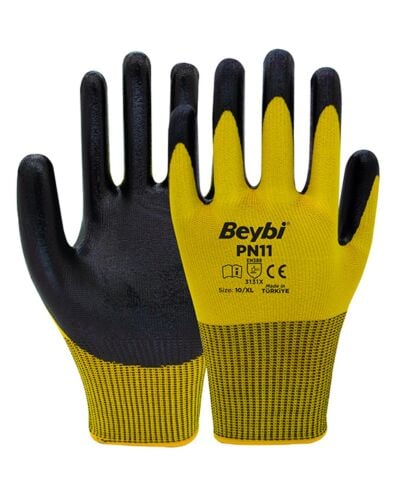 BEYBİ PN11 NİTRİL KAPLI POLYESTER ELDİVEN NO:10
