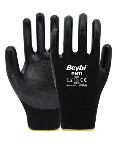BEYBİ PN11 NİTRİL KAPLI POLYESTER ELDİVEN NO:10