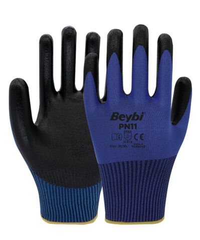 BEYBİ PN11 NİTRİL KAPLI POLYESTER ELDİVEN NO:10
